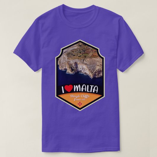 T-shirt Falaises Dingli De Malte De Airliner (Design devant)
