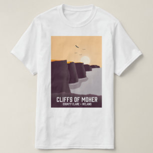 T-shirt Falaises du comté de Moher Clare, Irlande.
