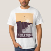T-shirt Falaises du comté de Moher Clare, Irlande. (Devant)