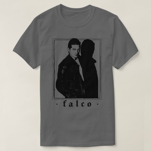 T-shirt Falco 80s Retro Design (Design devant)