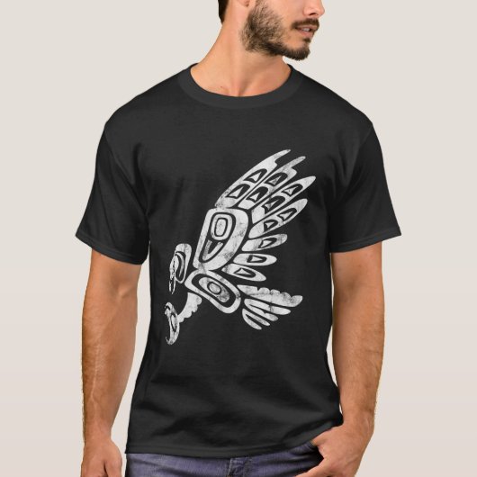 T-shirt Falcon Abstrait Haida Art Pacifique Côte-Nord-Oues (Devant)
