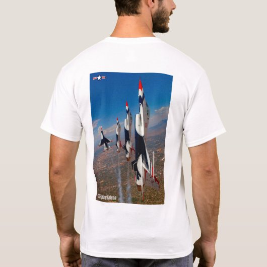 T-SHIRT FALCON DE COMBAT F-16C (Dos)