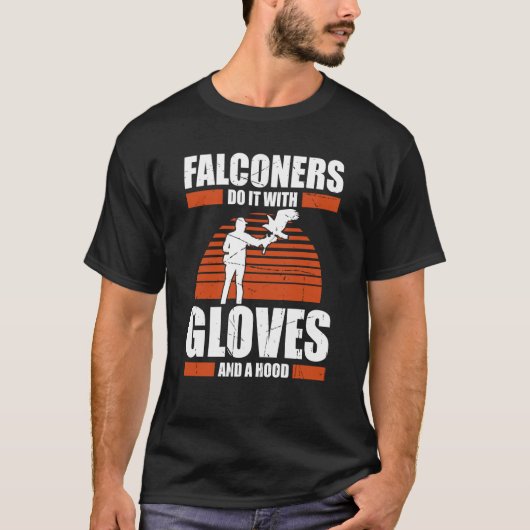 T-shirt Falconer Chasseur Falconer Tracker Chasse au canar (Devant)