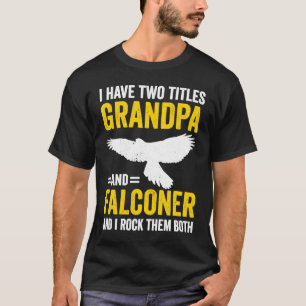 T-shirt Falconry Grand-père et Falconer