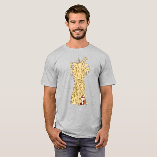T-shirt Fall Chipmunk Et Haystack (Devant entier)