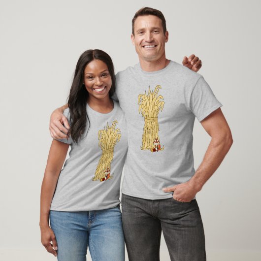 T-shirt Fall Chipmunk Et Haystack (Unisexe)