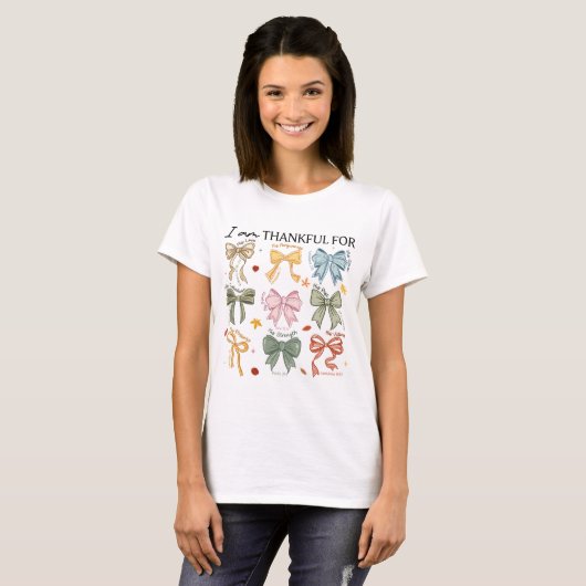 T-shirt Fall Christian Thanksgiving (Devant entier)