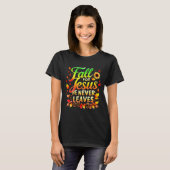 T-shirt Fall Christian Thanksgiving Jesus My Favourite Sea (Devant entier)