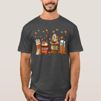 T-shirt Fall Coffee Pumpkin Spice Latte Iced Autumn Guinea