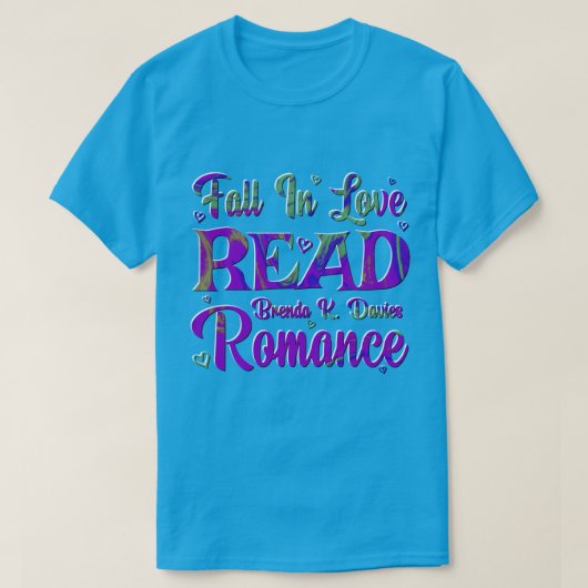 T-shirt Fall In Love Lire Une Brenda K Davies Romance (Design devant)