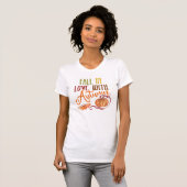 T-shirt Fall In Love Tee, Cosy Automne Seasons Perfect Cad (Devant entier)