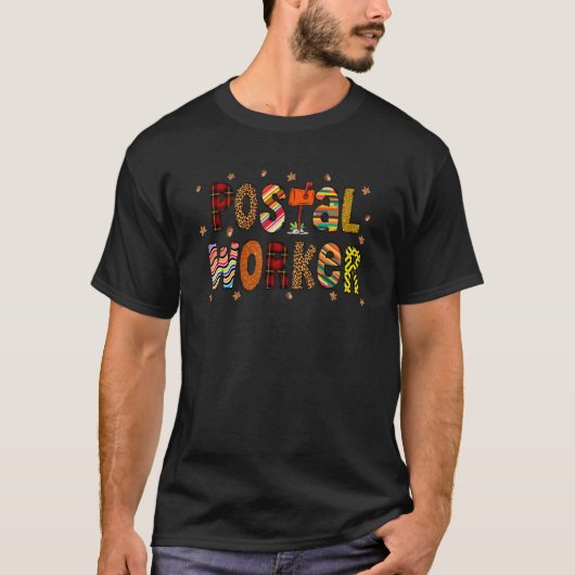 T-shirt Fall Postal Worker Mail Worker Fall Postal Worker (Devant)