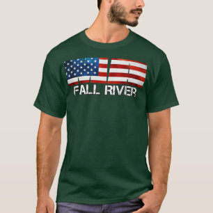 T-shirt Fall River Massachusetts Vintage Souven en état de