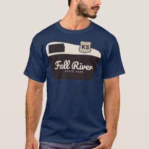 T-shirt Fall River State Park Kansas Affiche de bienvenue