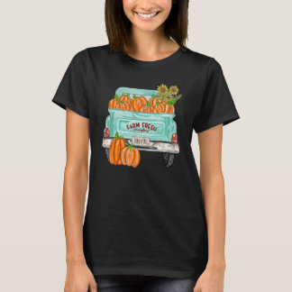 T-shirt Fall Y'all Truck Pumpkin Sunflower Autumn Fall Tha