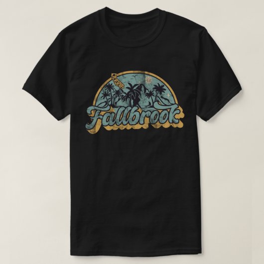 T-shirt Fallbrook, Californie (Design devant)
