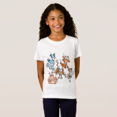 T-shirt Falling Cats And Dogs Girls (Devant entier)