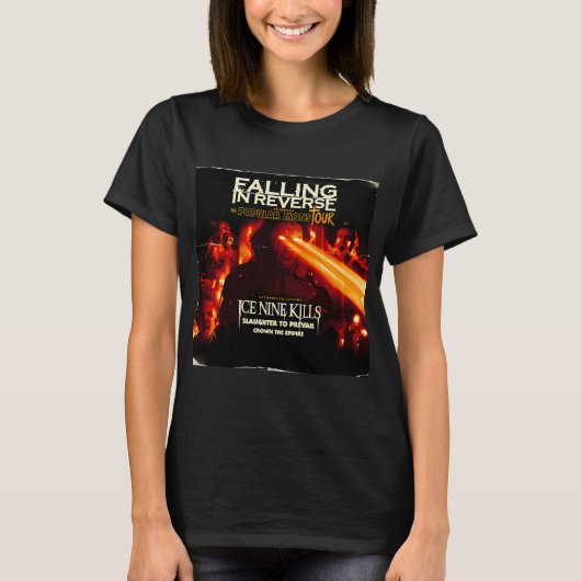 T-shirt Falling In Reverse Regarde le monde brûler (Devant)