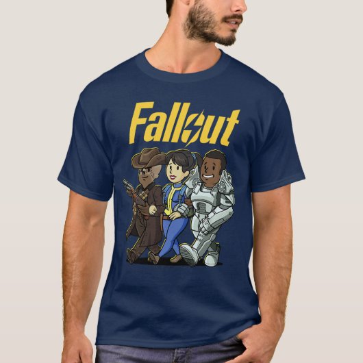 T-shirt Fallout Character Cartoon PortraitsV Show Premiumr (Devant)