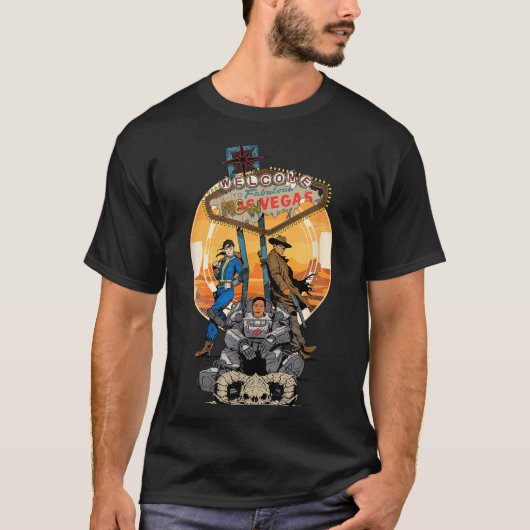 T-shirt Fallout - Welcome To Fabulous New Vegas (Devant)
