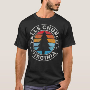T-shirt Falls Church Virginia VA Vintage Graphic Retro