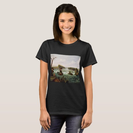 T-shirt Falls of Saint Anthony by Henry Lewis (Devant entier)