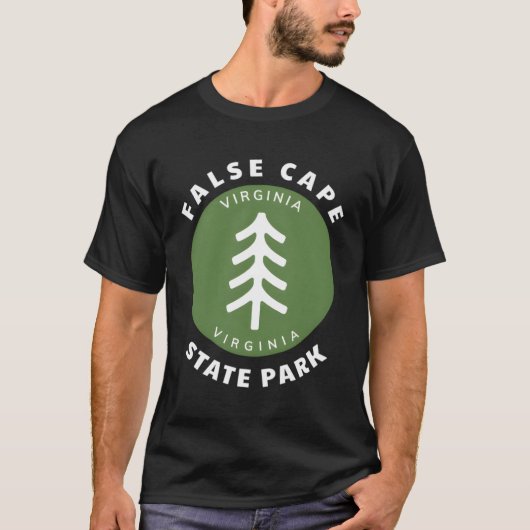 T-shirt False Cape State Park Virginia Va Forest Tree Badg (Devant)