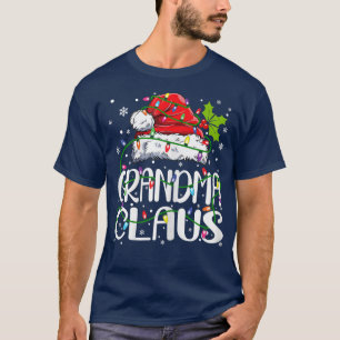 T-shirt Fame Grand-mère Claus feux de Noël Pyjama Fami