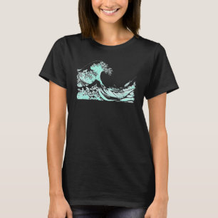 T-shirt Fameux Art Vintage classique Great Ocean Wave Spec