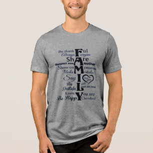 T-Shirt- familielijnen Tri-Blend Shirt