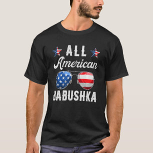 T-shirt Famille All American Babushka 4 juillet Patrioti