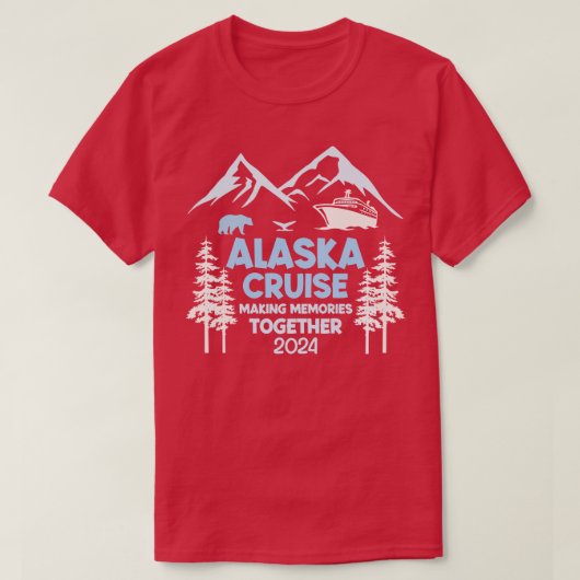 T-shirt Famille amis et groupe Alaska Cruise 2024 Don F (Design devant)