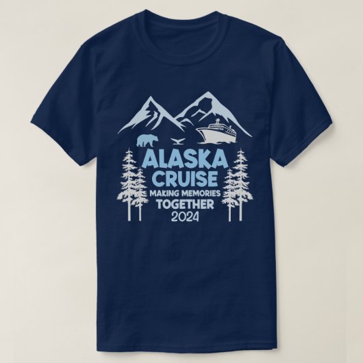 T-shirt Famille amis et groupe Alaska Cruise 2024 Don F (Design devant)