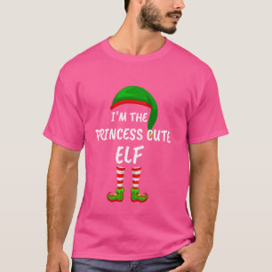 T-shirt Famille assortie Je suis la princesse Elfe mignonn