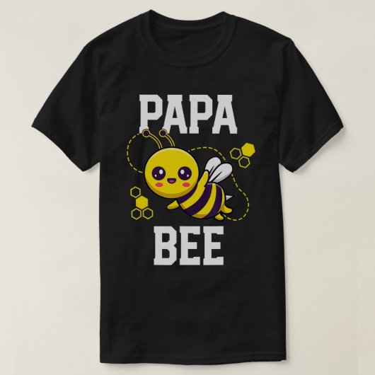 T-shirt Famille Bee s Papa Papa Anniversaire Première fête (Design devant)