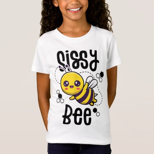 T-Shirt Famille Bee Soeur Sis Anniversaire Première Jour d (Devant)