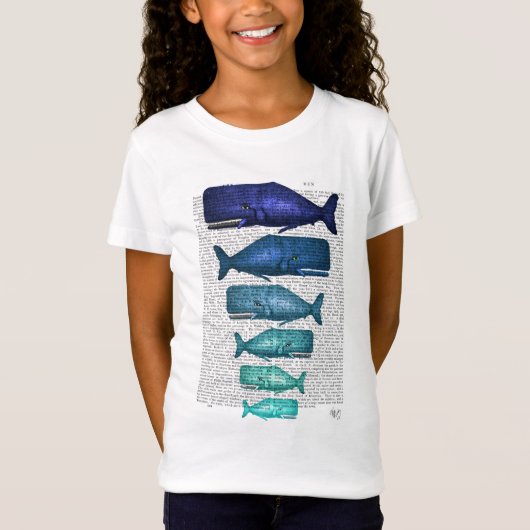 T-Shirt Famille Blue Whale (Devant)