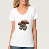 T-shirt famille champignon Kawaii - mignon brassar (Devant)