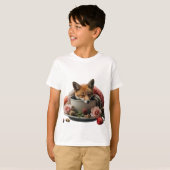 T-shirt famille champignon Kawaii - mignon brassar (Devant entier)