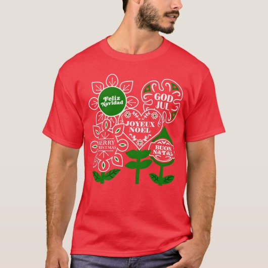 T-shirt Famille Christmas World (Devant)
