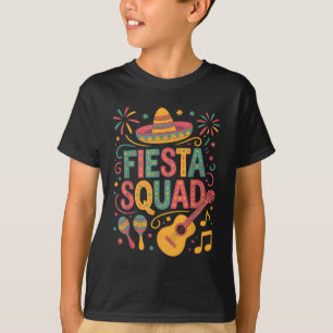 T-shirt Famille Cinco De Mayo Correspondant Fiesta Squad M