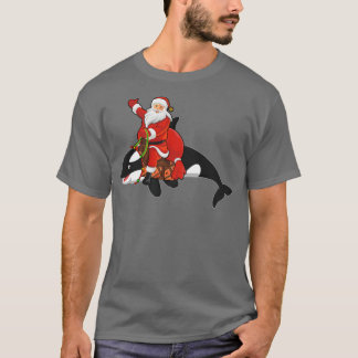 T-shirt Famille Correspondant Funny Père Noël équitation O