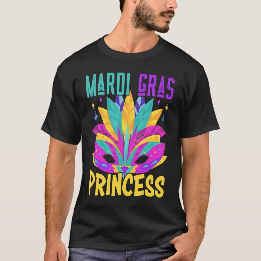 T-shirt Famille Correspondant Mardi Gras Princesse Carnava (Devant)