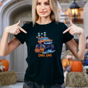 T-shirt Famille Correspondant Squelette Ghoul Gang Hallowe