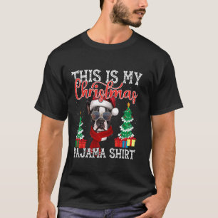 T-shirt Famille Correspondant Xmas laid Santa Hat Boston T