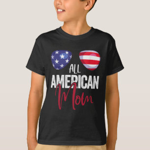 T-shirt Famille Correspondante 4 juillet Femmes Maman Amér
