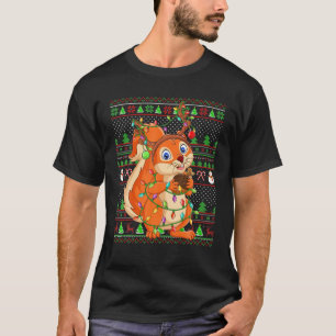 T-shirt Famille D'Adulte D'Écureuil Qui Correspond À Un Éc