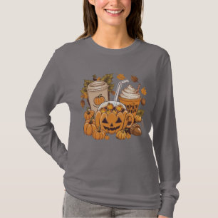 T-shirt Famille d'automne Halloween Thanksgiving Mignon Au