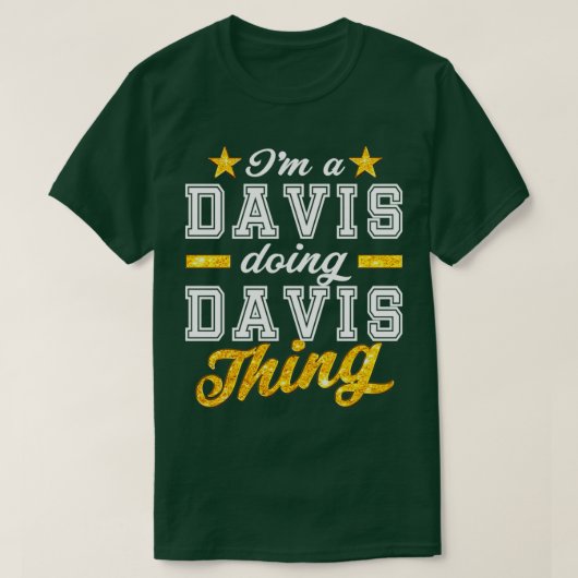 T-shirt Famille Davis Reunion Davis (Design devant)