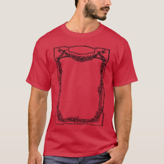 T-shirt Famille de cadres de fleurs d'oiseaux